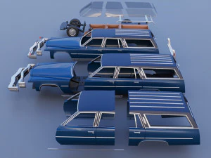 Cadillac Fleetwood Brougham Station Wagon 1979 3D Print Model