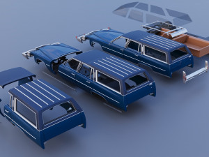 Cadillac Fleetwood Brougham Station Wagon 1979 3D Print Model