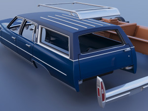 Cadillac Fleetwood Brougham Station Wagon 1979 3D Print Model