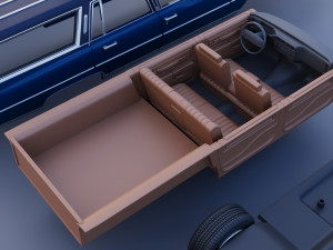 Cadillac Fleetwood Brougham Station Wagon 1979 3D Print Model