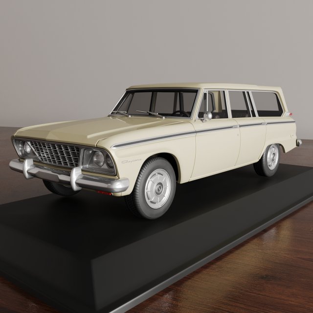 Studebaker Daytona Wagonaire 1964 3D प्रिंट मॉडल .c4d .max .obj .3ds .fbx .stl .blend 