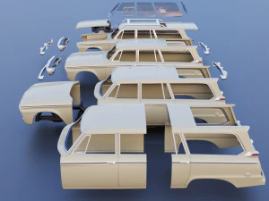 Studebaker Daytona Wagonaire 1964 3D Print Model