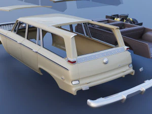 Studebaker Daytona Wagonaire 1964 3D Print Model