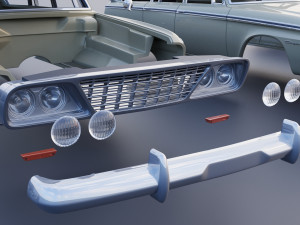 Studebaker Daytona Wagonaire 1964 3D प्रिंट मॉडल