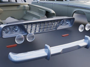 Studebaker Daytona Wagonaire 1964 3D Print Model