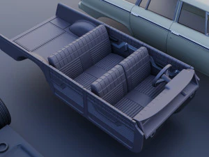 Studebaker Daytona Wagonaire 1964 3D Print Model
