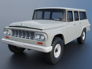 International Travelall 4x4 1962 3D-Druckmodell