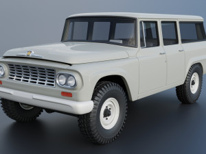 International Travelall 4x4 1962 3D Baskı Modeli