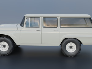 International Travelall 4x4 1962 3D Baskı Modeli