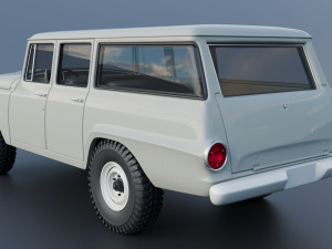 International Travelall 4x4 1962 3D Baskı Modeli