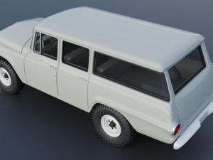 International Travelall 4x4 1962 3D Baskı Modeli