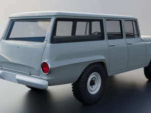 International Travelall 4x4 1962 3D Baskı Modeli