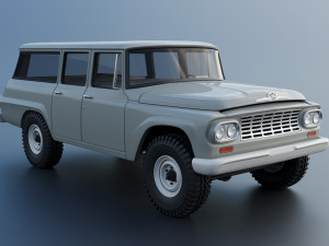 International Travelall 4x4 1962 3D Baskı Modeli