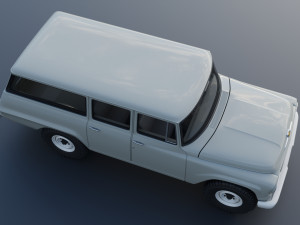 International Travelall 4x4 1962 3D Baskı Modeli