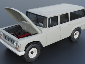 International Travelall 4x4 1962 3D Baskı Modeli