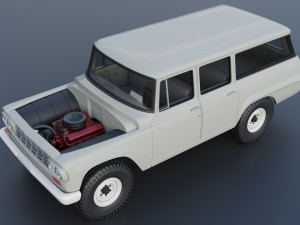 International Travelall 4x4 1962 3D Baskı Modeli