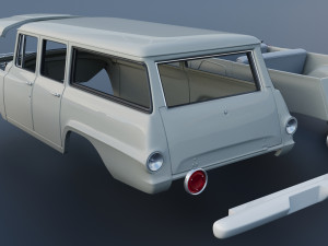 International Travelall 4x4 1962 3D Baskı Modeli