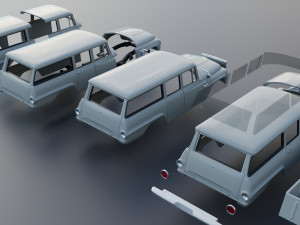 International Travelall 4x4 1962 3D Baskı Modeli