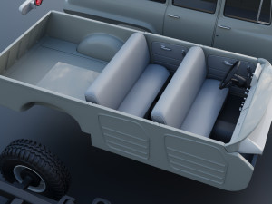 International Travelall 4x4 1962 3D Baskı Modeli
