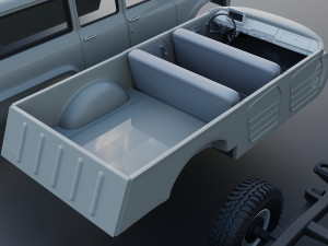 International Travelall 4x4 1962 3D Baskı Modeli