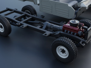 International Travelall 4x4 1962 3D Baskı Modeli