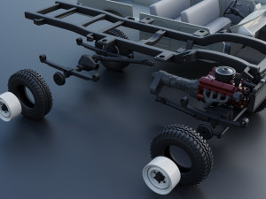 International Travelall 4x4 1962 3D Baskı Modeli