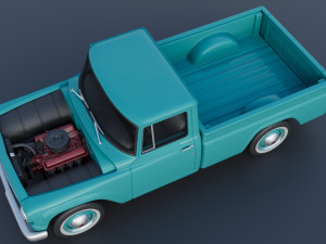 International Pickup 1964 Model do druku 3D