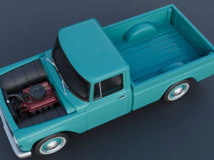 International Pickup 1964 3D Print Model