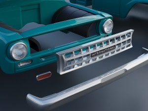 International Pickup 1964 Model do druku 3D