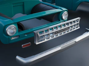 International Pickup 1964 3D Print Model