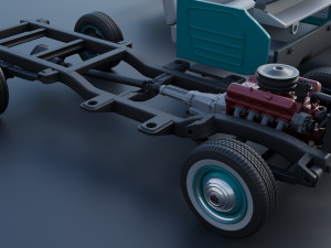 International Pickup 1964 Model do druku 3D