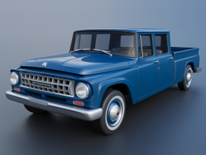 International Pickup Crew Cab 1964 3D-Druckmodell
