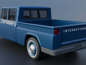 International Pickup Crew Cab 1964 3D Print Model