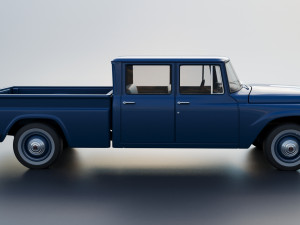 International Pickup Crew Cab 1964 3D-printmodel