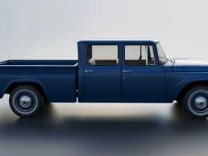 International Pickup Crew Cab 1964 3D Print Model