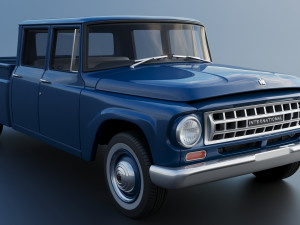 International Pickup Crew Cab 1964 3D-printmodel