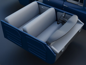 International Pickup Crew Cab 1964 3D-printmodel