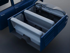 International Pickup Crew Cab 1964 3D Print Model