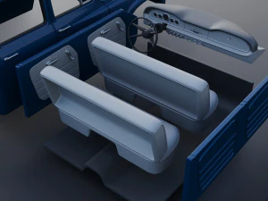 International Pickup Crew Cab 1964 3D Print Model