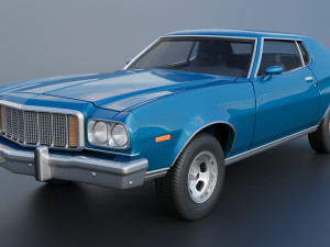 Gran Torino 1974 3D Print Model