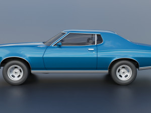 Gran Torino 1974 3D Print Model