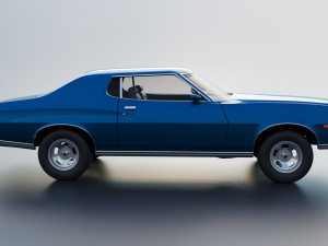Gran Torino 1974 3D Print Model