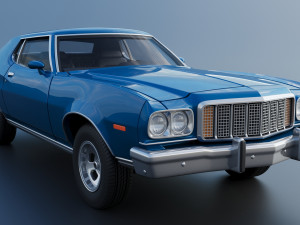 Gran Torino 1974 3D Print Model