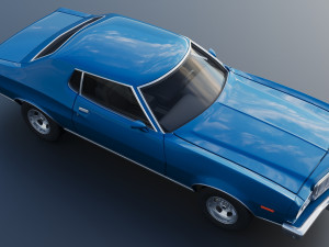 Gran Torino 1974 3D Print Model