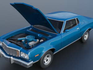 Gran Torino 1974 3D Print Model