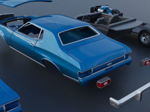 Gran Torino 1974 3D Print Model