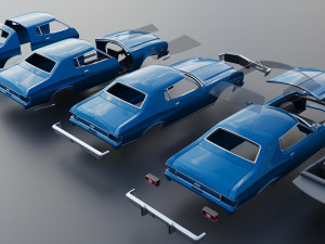 Gran Torino 1974 3D Print Model