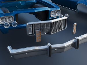Gran Torino 1974 3D Print Model