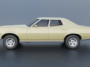 Gran Torino 4-Door Sedan 1974 Modèles 3D en vedette