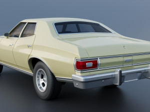 Gran Torino 4-Door Sedan 1974 Modèles 3D en vedette